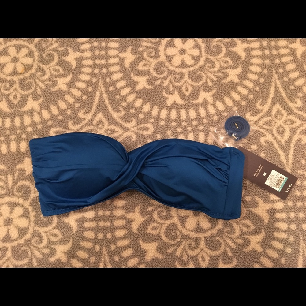 Mossimo Teal Bandeau Top